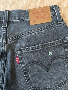 Levi's Men's 501 Original Fit Black Jeans - 26